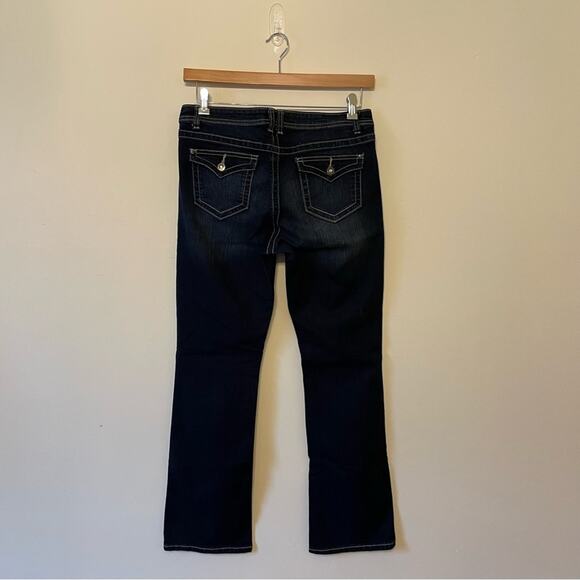 Apt. 9 10 basic dark blue jeans classic casual trendy Bratz bootcut indie sleeze - Picture 5 of 7